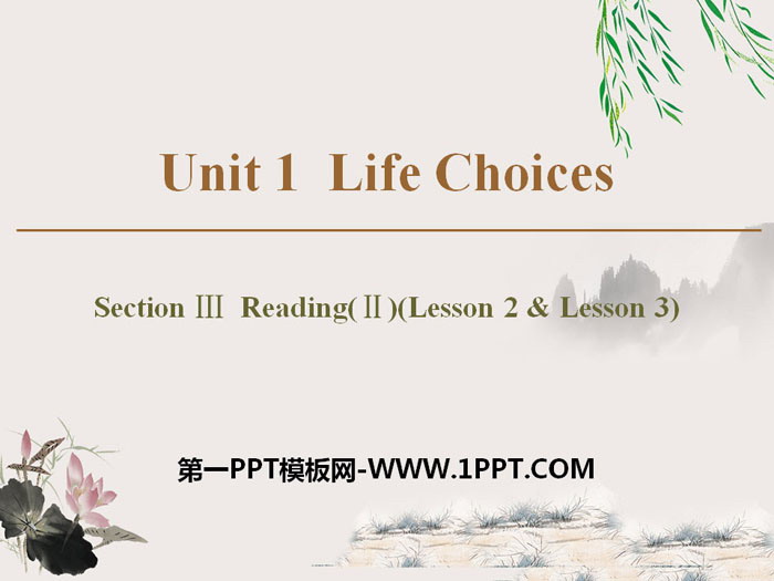 图片[1]-《Life Choices》Section ⅢPPT-第一PPT