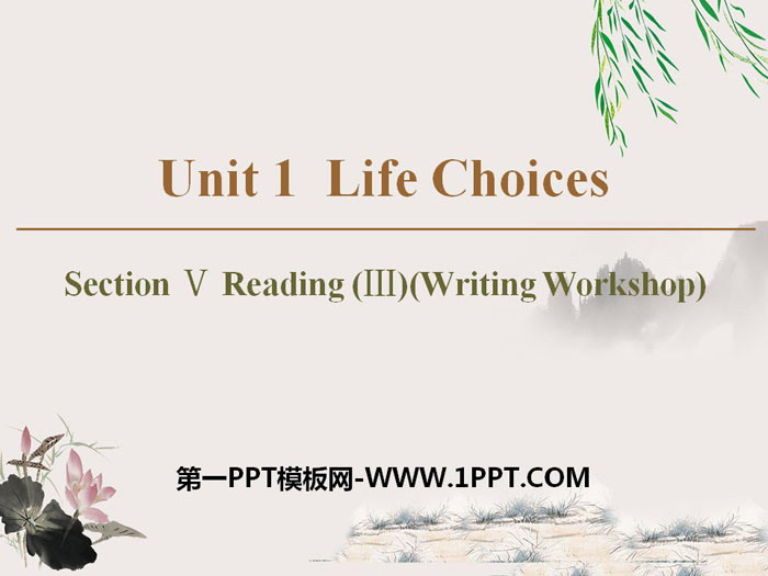 图片[1]-《Life Choices》Section ⅤPPT-第一PPT