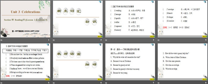 图片[2]-《Celebrations》Section ⅢPPT-第一PPT