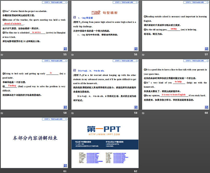 图片[8]-《Teenage Life》Reading and Thinking PPT下载-第一PPT