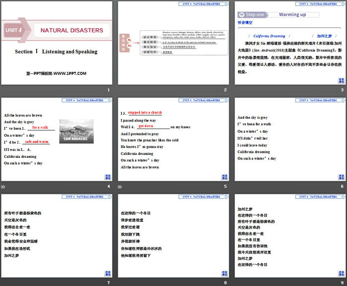 图片[2]-《Natural Disasters》Listening and Speaking PPT课件-第一PPT