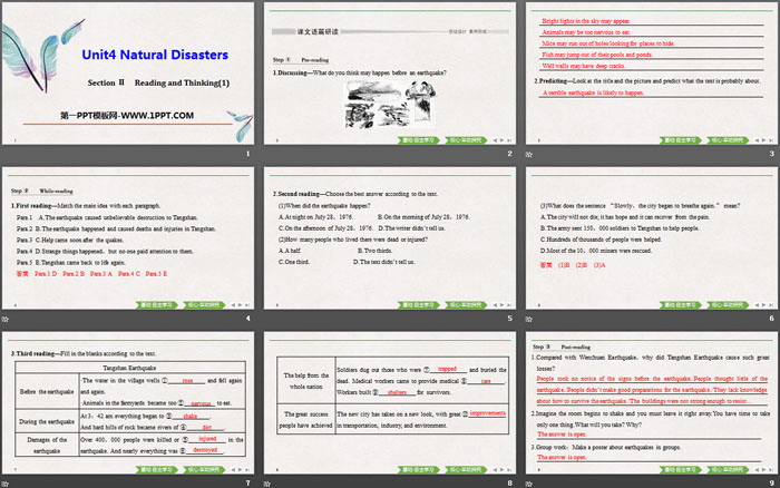 图片[2]-《Natural Disasters》Reading and Thinking PPT下载-第一PPT