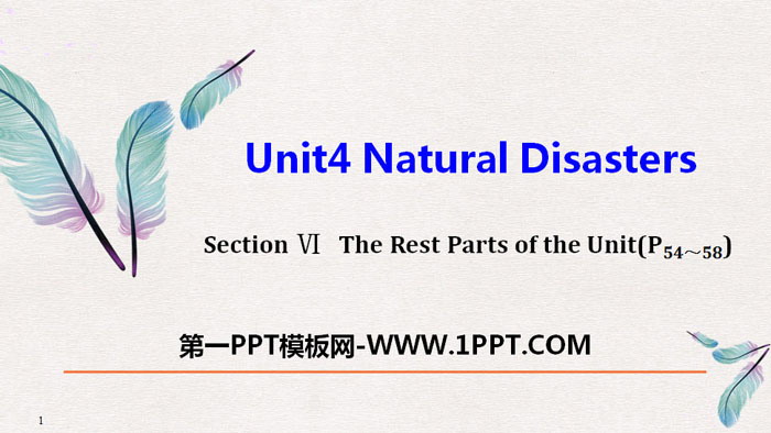 图片[1]-《Natural Disasters》The Rest Parts of the Unit PPT-第一PPT