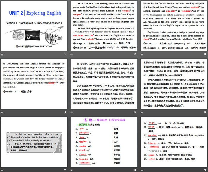 图片[2]-《Exploring English》Section ⅠPPT课件-第一PPT
