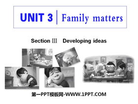 《Family matters》Section ⅢPPT课件-第一PPT