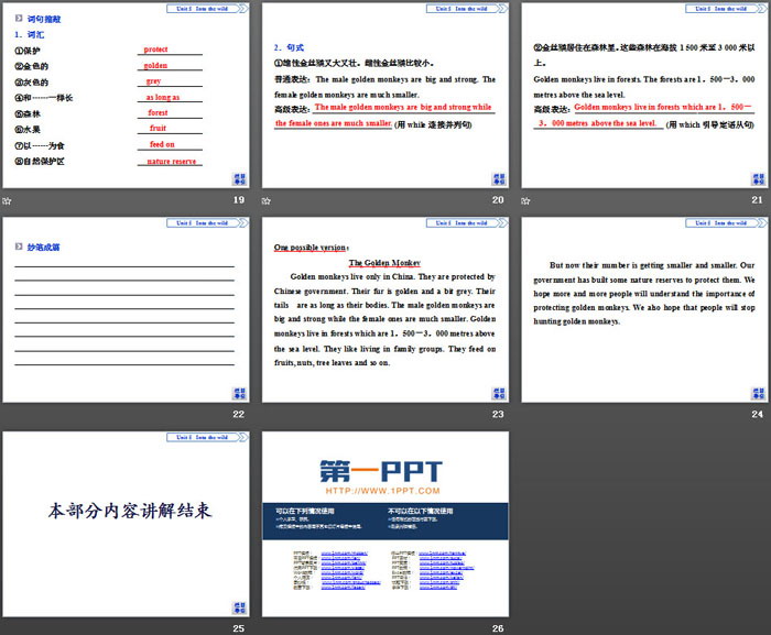 图片[4]-《Into the wild》Section ⅢPPT下载-第一PPT