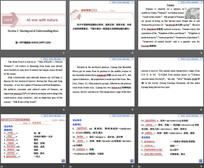 图片[2]-《At one with nature》Section ⅠPPT下载-第一PPT
