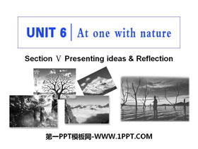 《At one with nature》Section V PPT教学课件-第一PPT