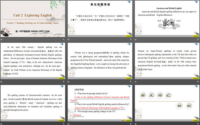 图片[2]-《Exploring English》Section ⅠPPT教学课件-第一PPT