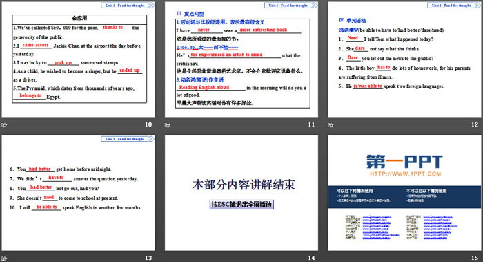 图片[3]-《Food for thought》单元要点回扣PPT-第一PPT