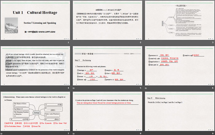 图片[2]-《Cultural Heritage》SectionⅠ PPT课件-第一PPT