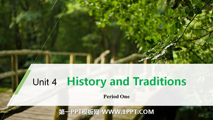 图片[1]-《History and Traditions》Period One PPT-第一PPT