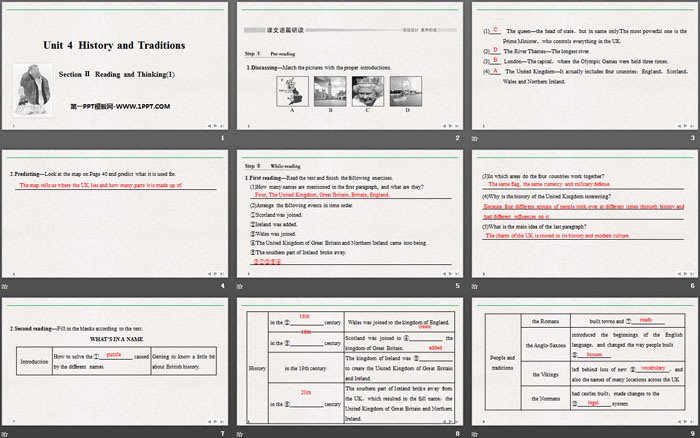 图片[2]-《History and Traditions》SectionⅡ PPT课件-第一PPT