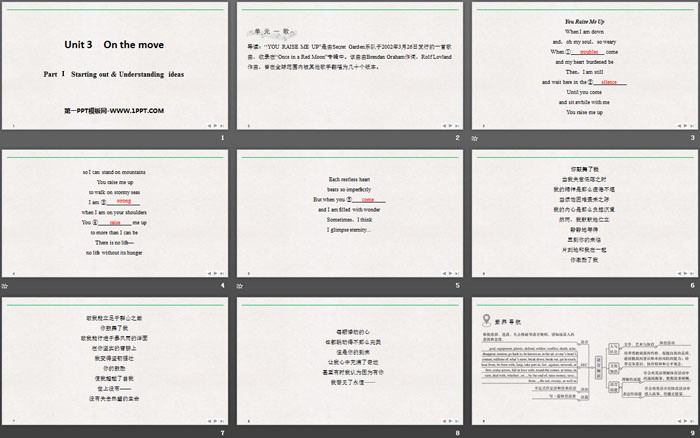 图片[2]-《On the move》PartⅠ PPT-第一PPT