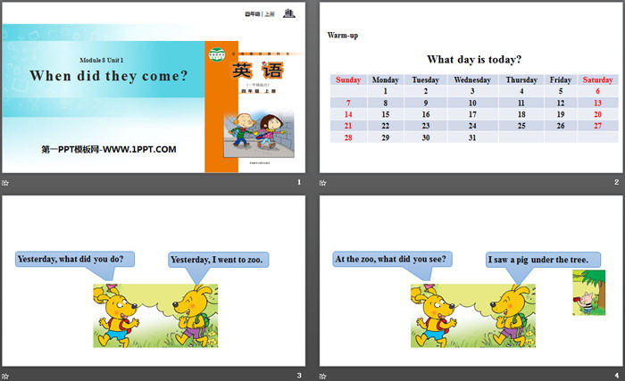 图片[2]-《When did they come?》PPT-第一PPT