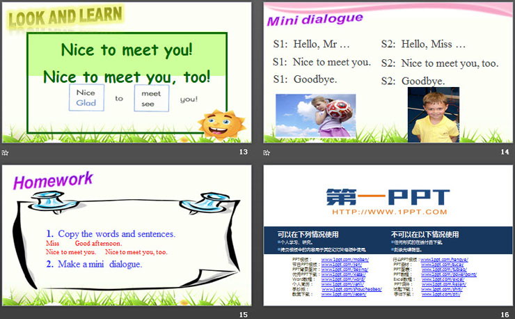 图片[4]-《Nice to meet you》Greetings PPT-第一PPT