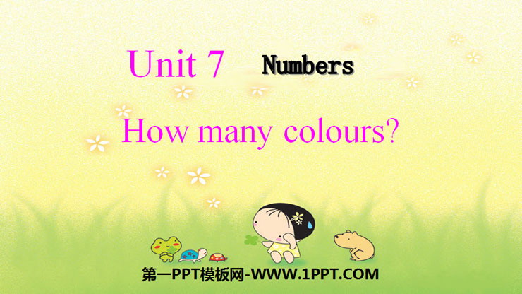 图片[1]-《How Many Colours》Numbers PPT课件-第一PPT