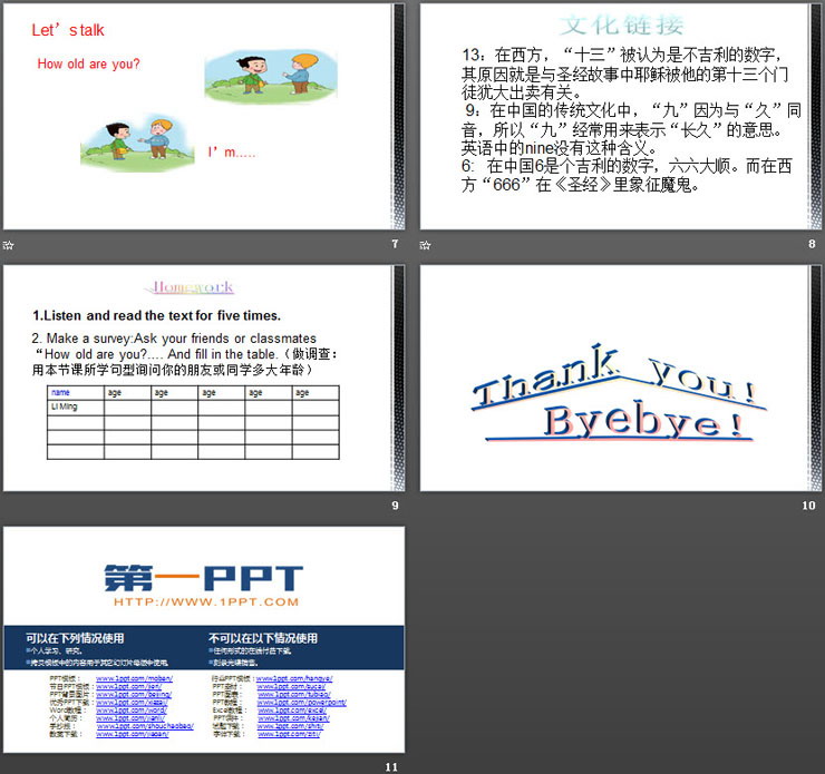 图片[3]-《How old are you?》Numbers PPT-第一PPT