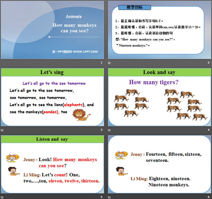 图片[2]-《How many monkeys can you see?》Animals PPT-第一PPT