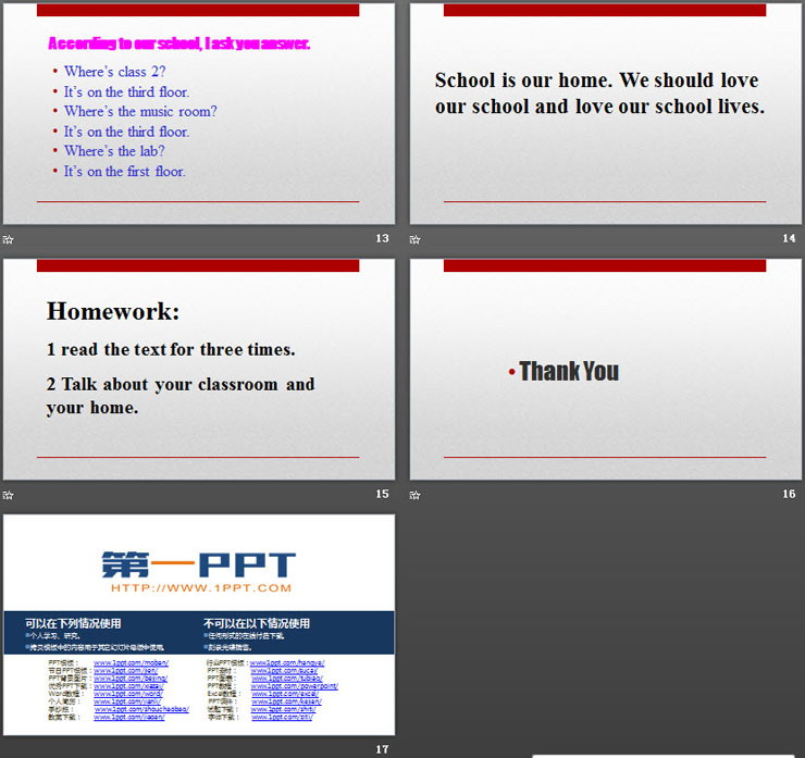 图片[4]-《It’s on the first floor》School PPT-第一PPT