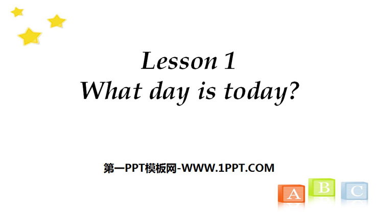 图片[1]-《What day is today?》Days of the Week PPT-第一PPT