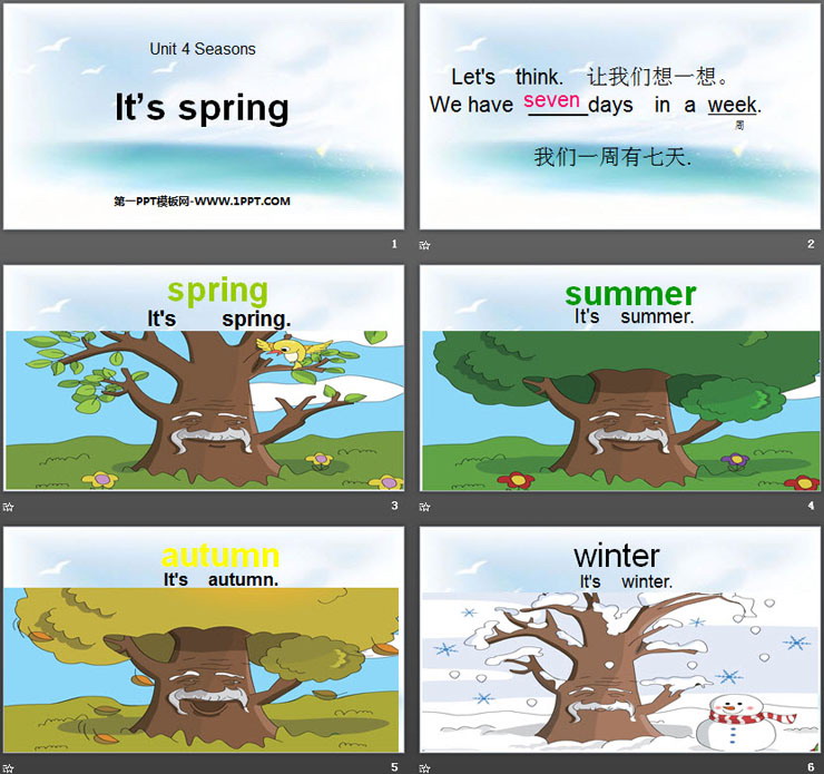 图片[2]-《It’s spring》Seasons PPT-第一PPT