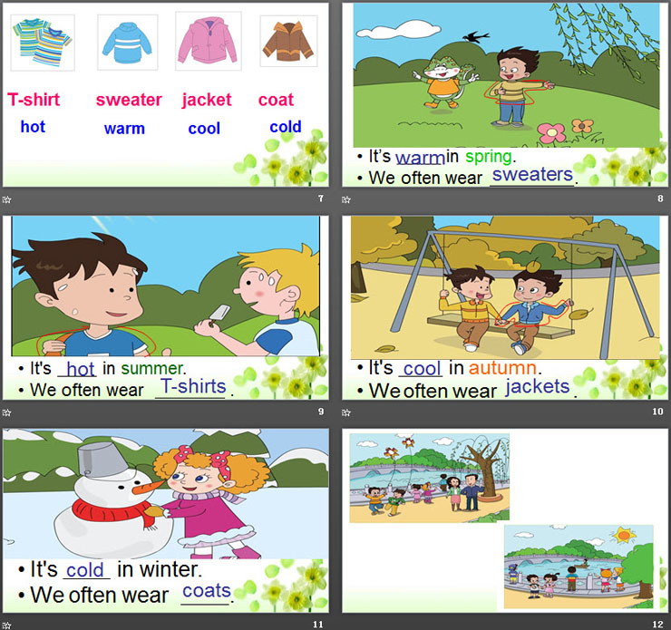 图片[3]-《It’s warm in spring》Seasons PPT-第一PPT