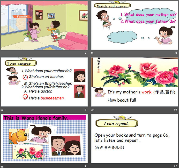 图片[3]-《What does your mother do?》Family PPT-第一PPT