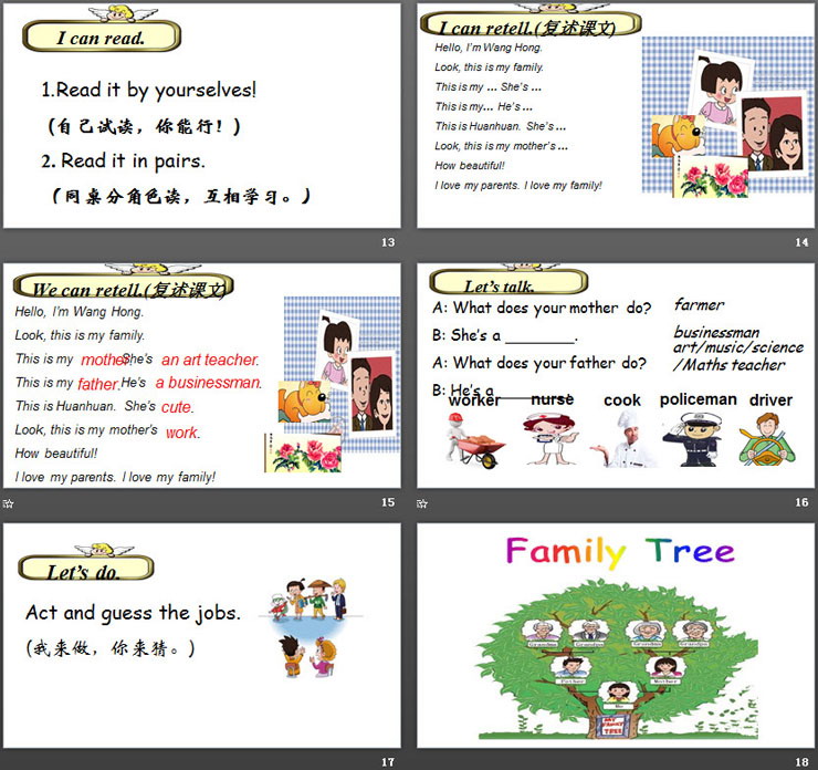 图片[4]-《What does your mother do?》Family PPT-第一PPT