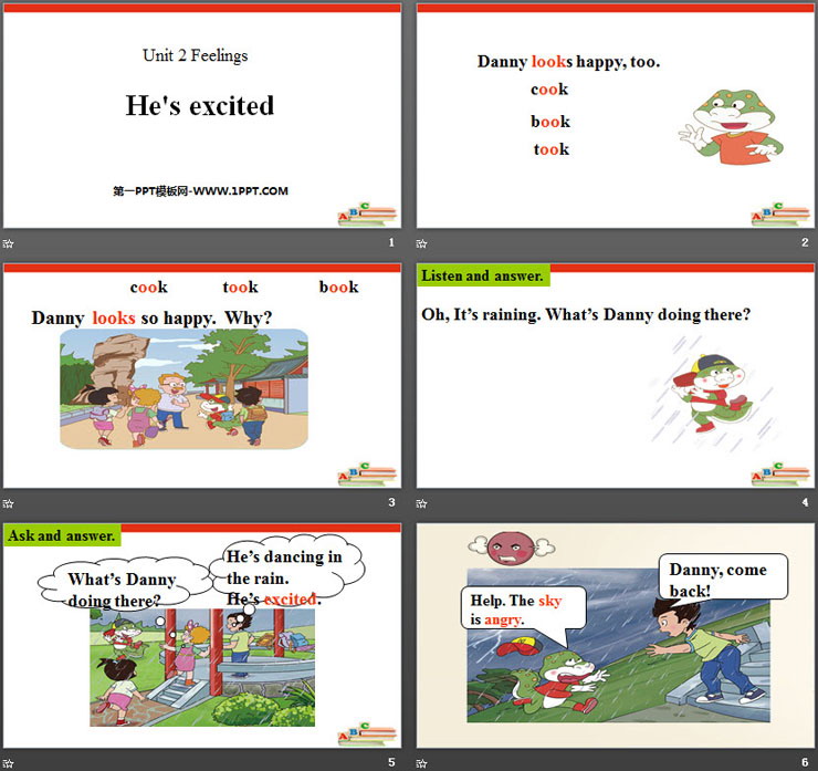 图片[2]-《He’s excited》Feelings PPT-第一PPT