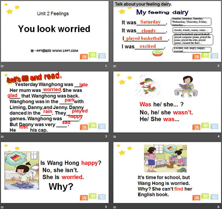 图片[2]-《You look worried》Feelings PPT-第一PPT