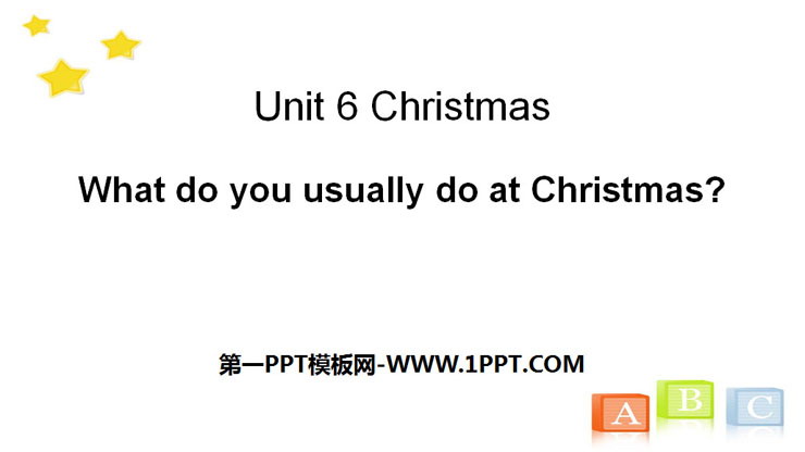 图片[1]-《What do you usually do at Christmas?》Christmas PPT-第一PPT