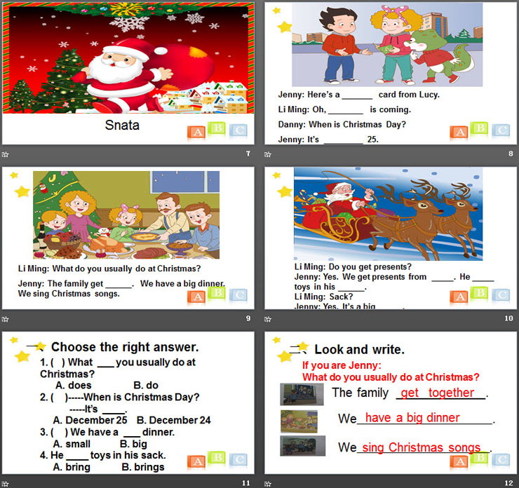 图片[3]-《What do you usually do at Christmas?》Christmas PPT-第一PPT