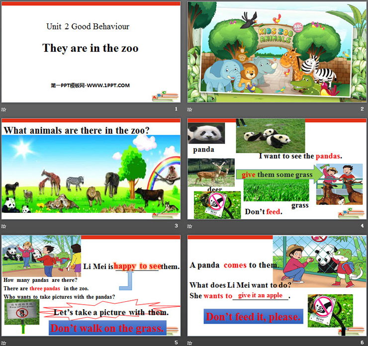 图片[2]-《They are in the zoo》Good Behaviour PPT-第一PPT