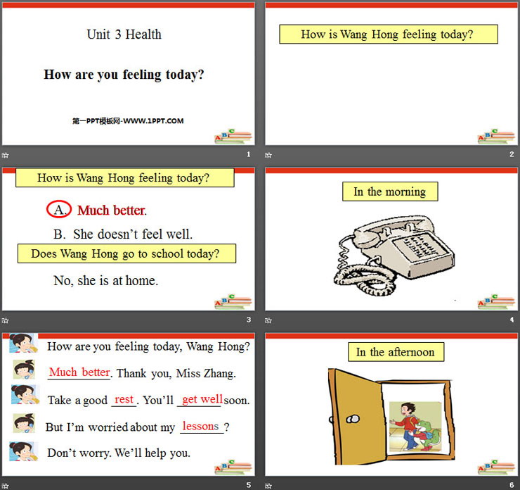 图片[2]-《How are you feeling today?》Health PPT-第一PPT