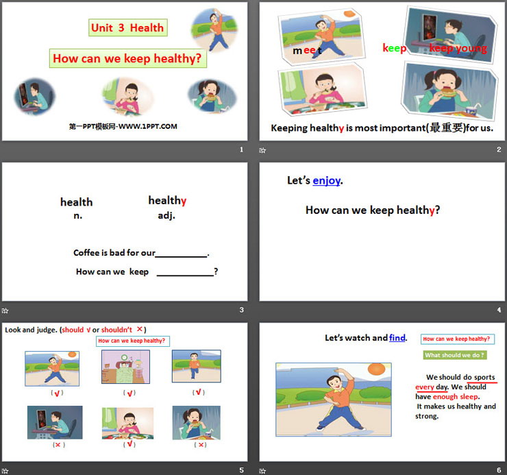 图片[2]-《How can we keep healthy?》Health PPT课件-第一PPT