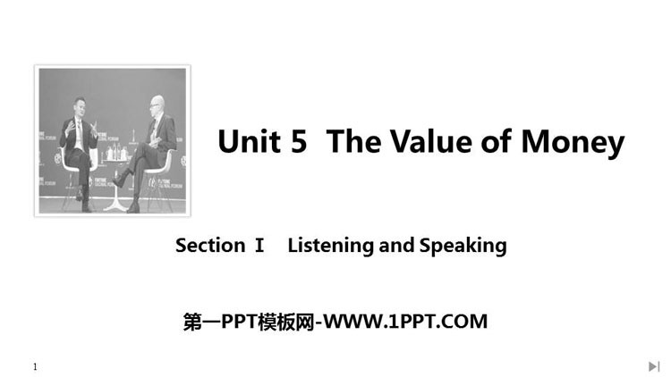 图片[1]-《The Value of Money》SectionⅠ PPT课件-第一PPT