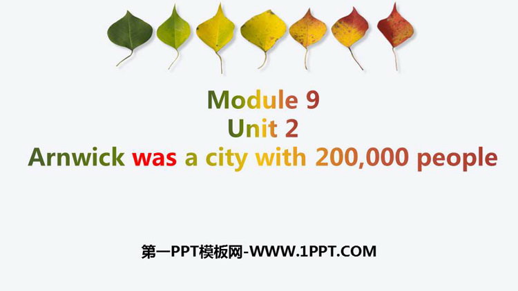 图片[1]-《Arnwick was a city with 200.000 people》Population PPT教学课件-第一PPT