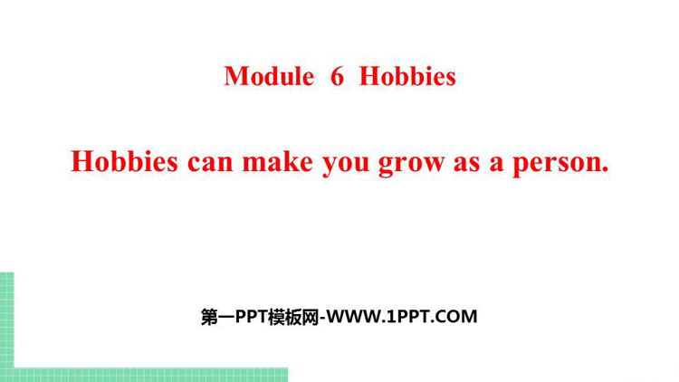图片[1]-《Hobbies can make you grow as a person》Hobbies PPT课件下载-第一PPT