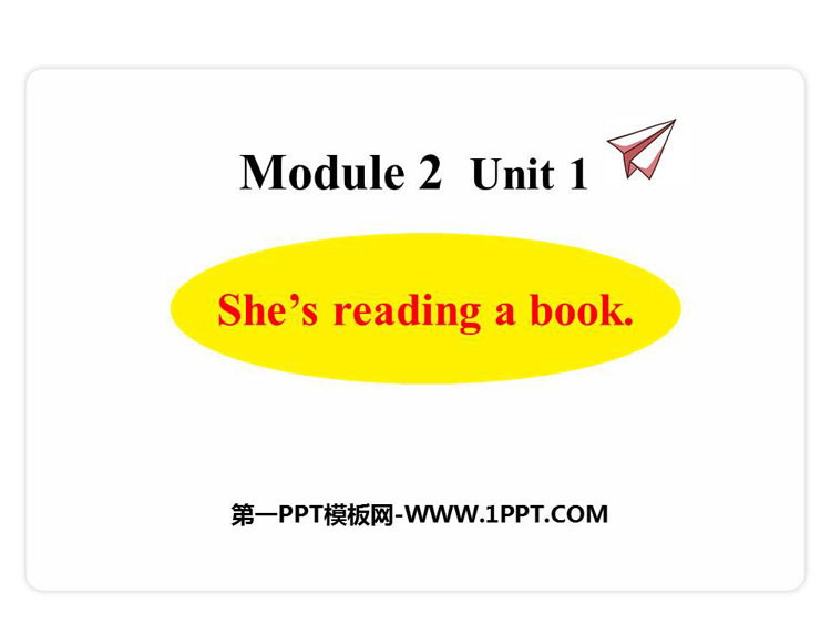 图片[1]-《She’s reading a book》PPT课件下载-第一PPT