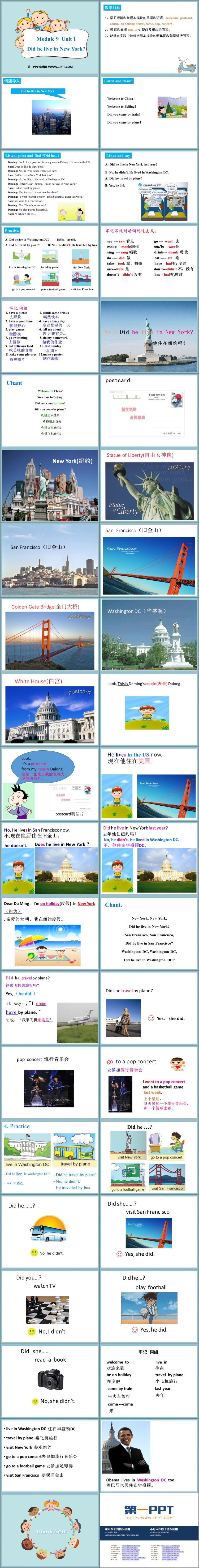 图片[2]-《Did he live in New York》PPT精品课件-第一PPT