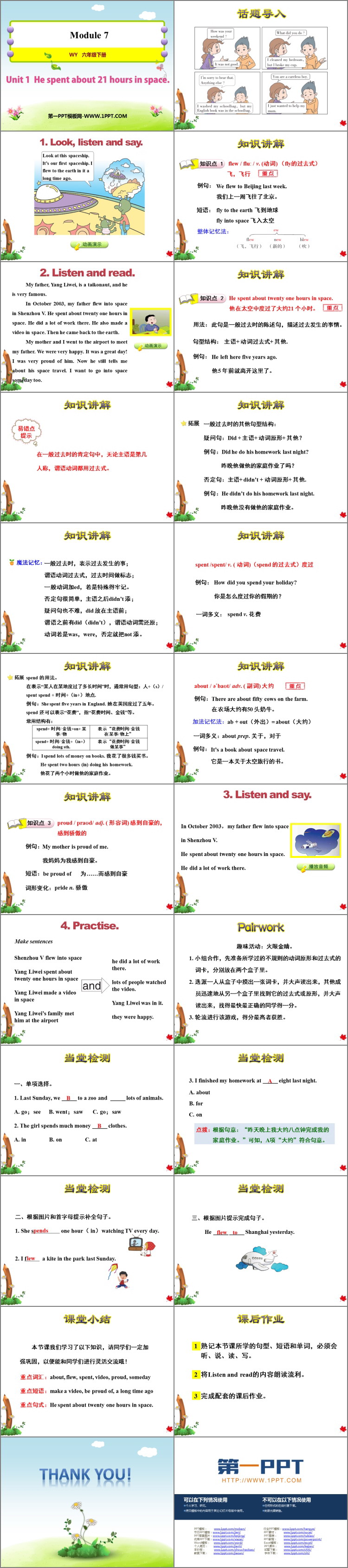 图片[2]-《He spent about 21 hours in space》PPT教学课件-第一PPT