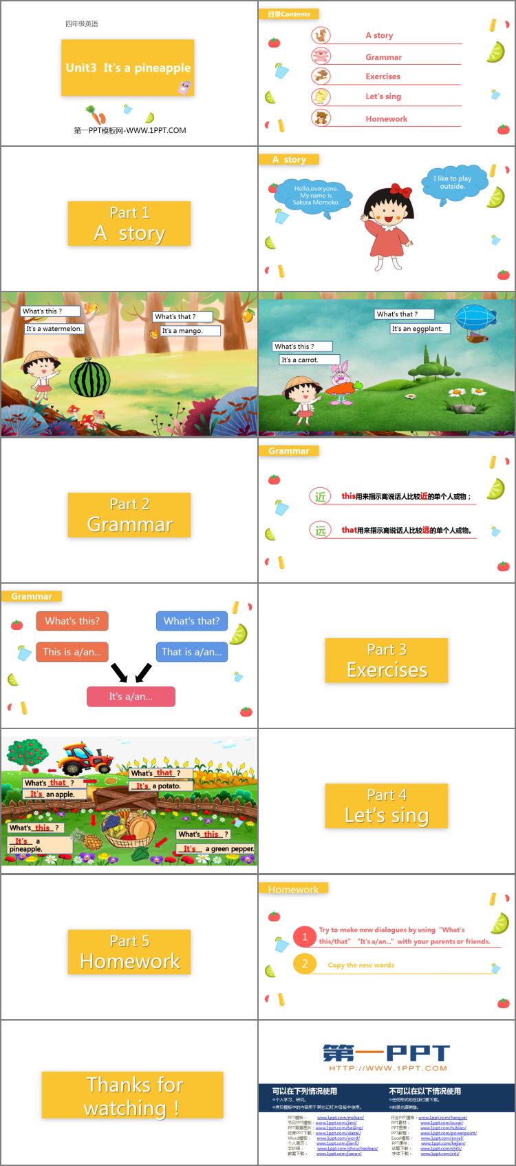 图片[2]-《It’s a pineapple》PPT教学课件-第一PPT