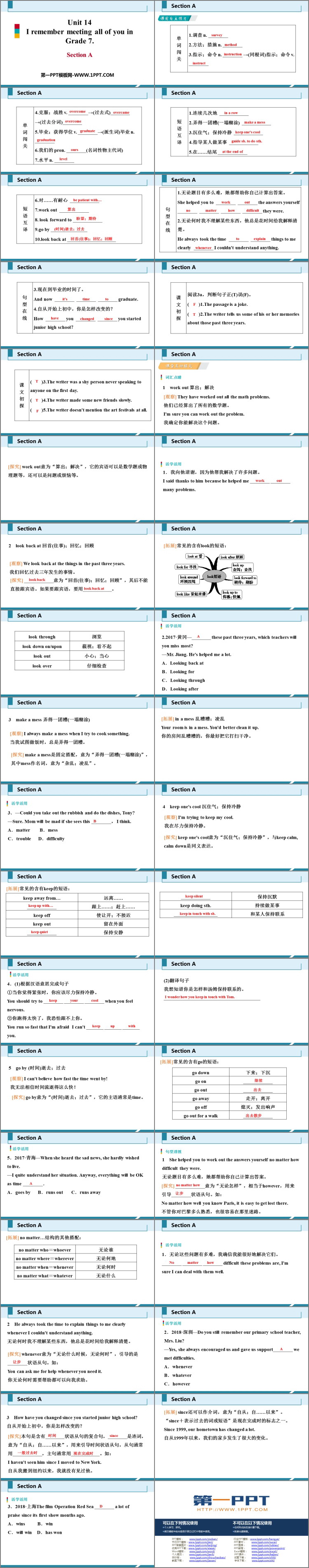 图片[2]-《I remember meeting all of you in Grade 7》SectionA PPT课件-第一PPT