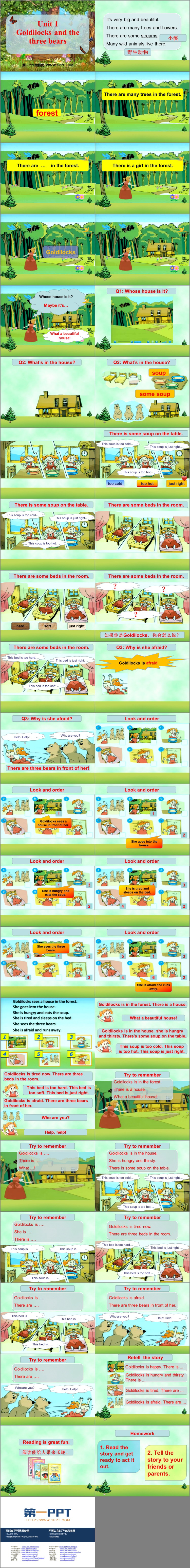 图片[2]-《Goldilocks and the three bears》PPT课件-第一PPT