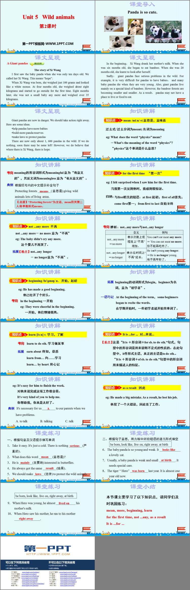 图片[2]-《Wild animals》PPT课件(第2课时)-第一PPT