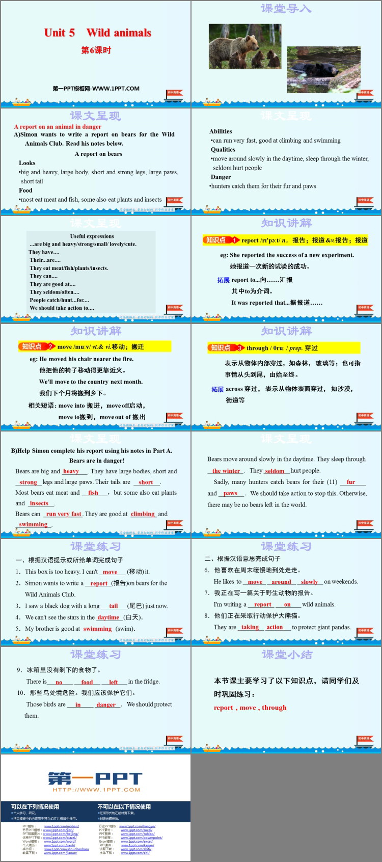 图片[2]-《Wild animals》PPT课件(第6课时)-第一PPT