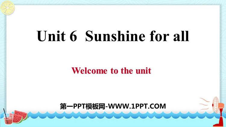 图片[1]-《Sunshine for all》PPT习题课件-第一PPT