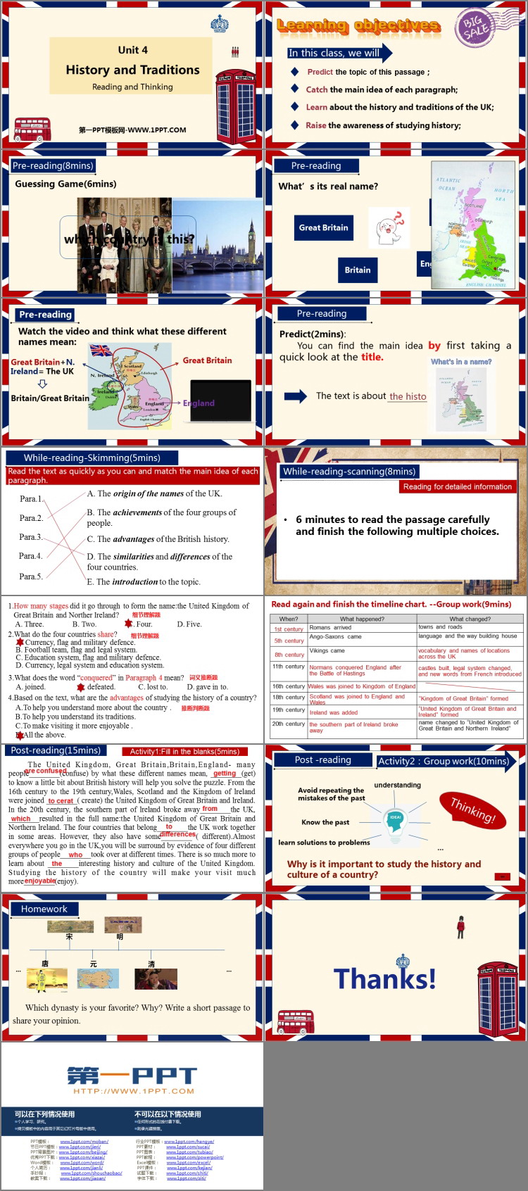 图片[2]-《History and Traditions》Reading and Thinking PPT课件-第一PPT