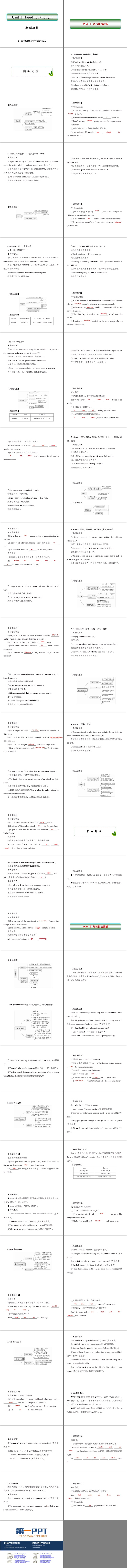 图片[2]-《Food for thought》SectionB PPT课件-第一PPT